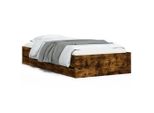 Syfax™ Giroletto Con Cassetti Rovere Fumo 90X200 Cm Legno Multistrato