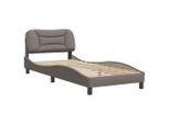 Syfax™ Giroletto Senza Materasso Hvar Tortora 80X200 Cm Tessuto