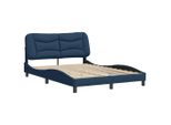 Syfax™ Giroletto Senza Materasso Hvar Blu 140X200 Cm In Tessuto