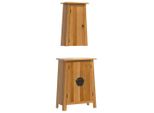 Syfax™ Set Mobili Da Bagno 2 Pz In Legno Massello Di Pino