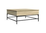 Syfax™ Tavolino Rovere Sonoma 95X95X45 Cm Legno Multistrato E Metallo
