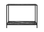 Syfax™ Tavolo Consolle Nero 100X35X75 Cm In Vetro Temperato