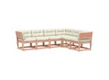 Syfax™ Set Divani Giardino 6 Pz Con Cuscini Legno Massello Di Douglas