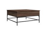 Syfax™ Tavolino Salotto Rovere Marrone 95X95X45 Cm Multistrato Metallo