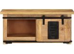 Syfax™ Mobile Porta Tv 90X35X40 Cm In Legno Massello Di Mango