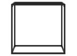 Syfax™ Tavolo Consolle Nero 80X35X75 Cm In Vetro Temperato