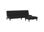 Syfax™ Set Di Divani 2 Pz Nero In Pelle Finta