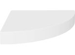Syfax™ Scaffale Angolare A Parete Bianco 25X25X3,8 Cm In Mdf