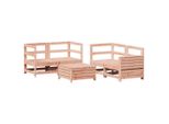 Syfax™ Set Divani Da Giardino 5 Pz In Legno Massello Abete Douglas