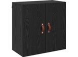 Vidaxl Armadio A Muro Look Rovere Nero 60 X 31 X 60 Cm Materiale A Base Di Legno
