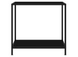 Syfax™ Tavolo Consolle Nero 80X35X75 Cm In Vetro Temperato