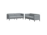Syfax™ Set Di Divani 2 Pz Grigio Chiaro In Tessuto