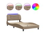 Syfax™ Giroletto Con Led Senza Materasso Hvar Cappuccino 100X200 Cm