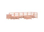Syfax™ Set Divani Da Giardino 9 Pz In Legno Massello Abete Douglas