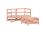 Syfax™ Set Divani Da Giardino 3 Pz In Legno Massello Abete Douglas
