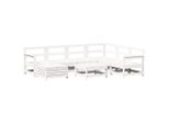 Syfax™ Set Divani Da Giardino 8 Pz In Legno Massello Di Pino Bianco