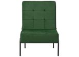 Syfax™ Poltrona Relax 65X79X87 Cm Verde Scuro In Velluto