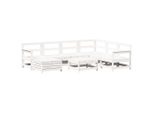 Syfax™ Set Divani Da Giardino 8 Pz In Legno Massello Di Pino Bianco