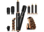 Set Di Spazzole Ad Aria Calda 1000W, Styler Multifunzionale Per Capelli Con 5 Sostituzioni, Arricciacapelli Automatico, Piastra, Per Lo Styling, Il Volumizzazione, Il Multistyle E La Stiratura