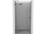 Mexen Lunar Porta Doccia A Battente Sinistra 115 Cm, Trasparente, Gun Metal - 834-115-000-95-00-L