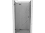 Mexen Lunar L Porta Doccia Battente Sinistra 115 Cm, Trasparente, Canna Di Fucile - 834L-115-000-95-00-L