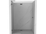 Mexen Lunar L Porta Doccia A Battente Sinistra 135 Cm, Trasparente, Metallo Canna Di Fucile - 834L-135-000-95-00-L