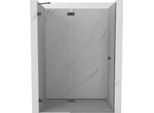 Mexen Lunar Porta Doccia A Battente Sinistra 130 Cm, Trasparente, Canna Di Fucile - 834-130-000-95-00-L