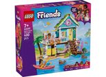 Lego Friends Casa Sulla Spiaggia Con Foche - Miniatura Con 3 Mini Bambole, 2 Animali Marini E Accessori, Tra Cui Tavola Da Surf E Kayak - Regalo Di Compleanno Per Bambine Dai 7 Anni In Su - 42699