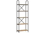 Vidaxl Libreria Artisan In Rovere 60 X 30 X 183 Cm Materiale A Base Di Legno