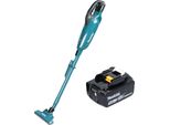 Aspiratore A Batteria Makita Dcl 283 FT1 18 V 0,73 L Senza Spazzole + 1X Batteria Ricaricabile 5,0 Ah - Senza Caricabatterie