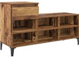 Vidaxl Scarpiera Con Ripiano In Legno Di Recupero 102 X 36 X 60 Cm Materiale A Base Di Legno
