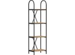 Vidaxl Libreria Artisan In Rovere 40 X 30 X 146 Cm Materiale A Base Di Legno