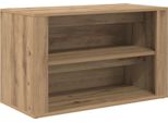 Vidaxl Portascarpe In Rovere Artigianale 75 X 35 X 45 Cm Materiale A Base Di Legno