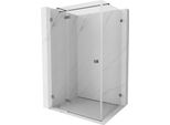 Mexen Lunar T Cabina Doccia A Battente Sinistra 125 X 100 Cm, Trasparente, Canna Di Fucile - 834T-125-100-95-00-L