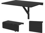 Tavolo Pieghevole Da Parete Tavolo Da Cucina Salvaspazio Tavolo Pieghevole Da Parete 80 X 60 Cm Nero
