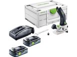 Modulo Batteria Festool Mfkc 700 Ka Eb-Basic Fresatrice Per Bordi 18 V 8 Mm Brushless + 2X Batteria 4,0 Ah + Caricabatteria + Systainer