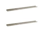 Syfax™ Mensole Da Parete 2 Pz Grigio Cemento 100X9X3 Cm