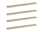 Syfax™ Mensole Da Parete 4 Pz Bianco E Rovere Sonoma 100X9X3 Cm