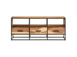 Syfax™ Mobile Porta Tv 110X30X45 Cm In Legno Massello Di Acacia