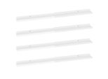 Syfax™ Mensole Da Parete 4 Pz Bianco Lucido 100X9X3 Cm