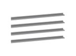 Syfax™ Mensole Da Parete 4 Pz Grigie 115X9X3 Cm