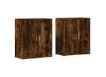 Syfax™ Credenze 2 Pz Rovere Fumo 60X31X70 Cm In Legno Multistrato