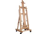 Cavalletto Per Artisti, Regolabile In Altezza, Design Portatile, Legno Chiaro