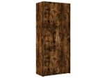 Syfax™ Credenza Rovere Fumo 80X42,5X185 Cm In Legno Ingegnerizzato
