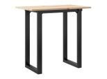 Syfax™ Tavolo Da Pranzo Telaio A O 80X50X75,5 Cm Legno Pino E Acciaio