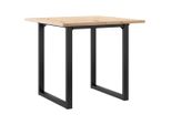 Syfax™ Tavolo Da Pranzo Telaio A O 90X90X75,5 Cm Legno Pino E Acciaio