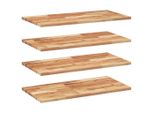 Syfax™ Mensole Da Parete 4 Pz 60X40X2 Cm Legno Acacia Rifinito A Olio
