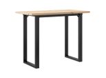 Syfax™ Tavolo Da Pranzo Telaio A O 100X50X75,5 Cm Legno Pino E Acciaio