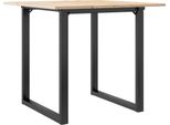 Syfax™ Tavolo Da Pranzo Telaio A O 80X80X75 Cm Legno Pino E Acciaio