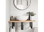Syfax™ Piano Da Bagno Non Trattato 100X50X2Cm Legno Massello Di Acacia